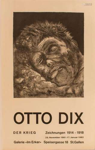 Ausstellungsplakat, Otto Dix,  Der Krieg  / An exhibition po...