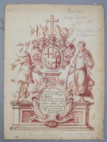 Manuskript zu Ehren Abt Placidius von Droste zu Erwitte (164...