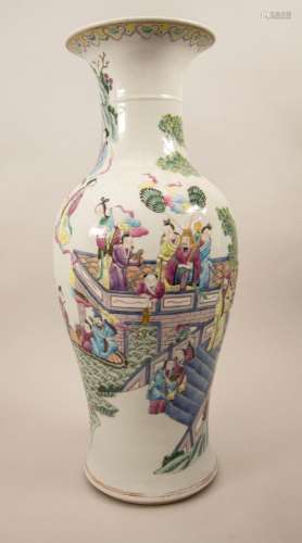 Große Ziervase / A large decorative vase, China, Qing Dynast...