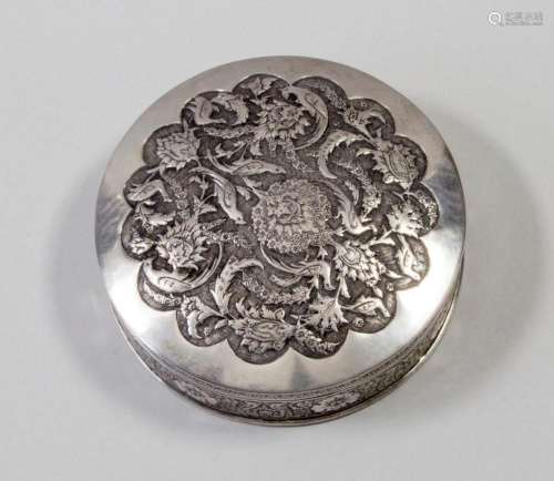 Deckeldose / A lidded silver box, Türkei, um 1900