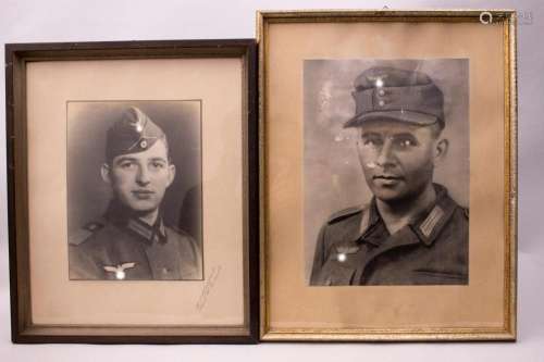 Zwei Soldatenporträts / Two soldier portraits, 2. Weltkrieg ...