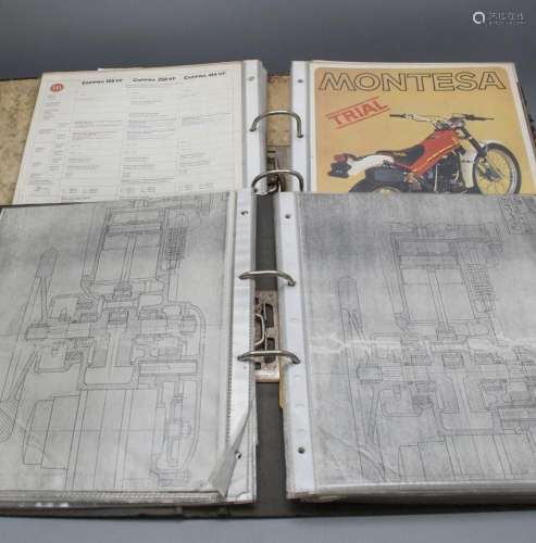Konvolut Dokumente zu Motorrädern / A set of motorcycle docu...