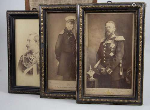 Konvolut aus 3 Fotografien von Kaiser Wilhelm I, Berlin, 188...