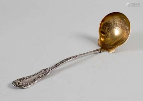 Suppenkelle  No. 10  / A silver blossom soup ladle  No. 10 ,...