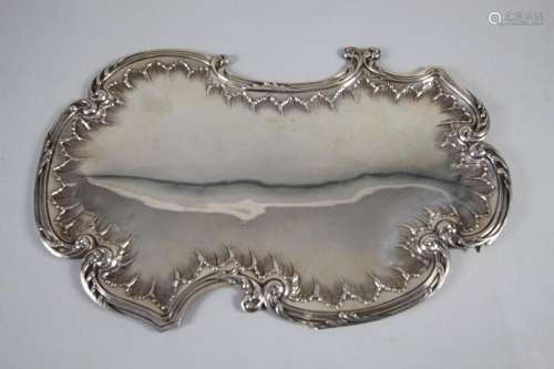 Großes Rokoko Tablett / A large Rococo silver tray, Alphonse...