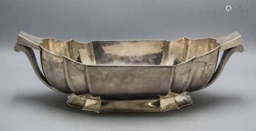 Art Déco Obstschale / An Art Deco silver fruit bowl, um 1930