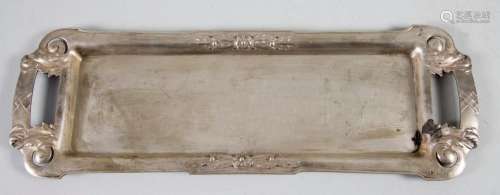 Tablett / A silver tray, Wien, um 1890