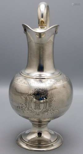 Weinkrug / A silver wine jug, Josef Carl Ritter von Klinkosc...
