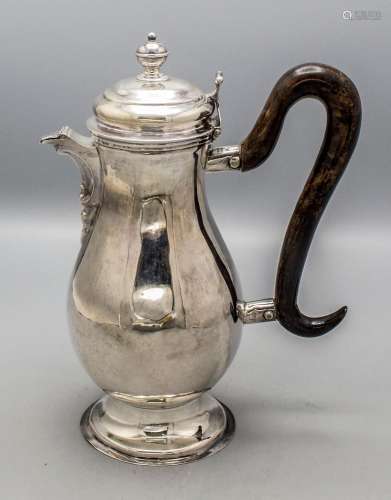 Barock Kaffeekanne / A Baroque silver coffee pot, Jac. Wilh....