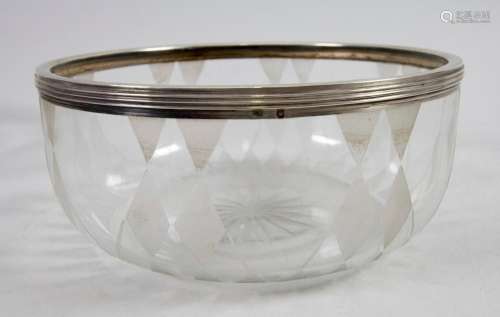 Obstschale / A fruit bowl with silver mount, Alphonse Debain...