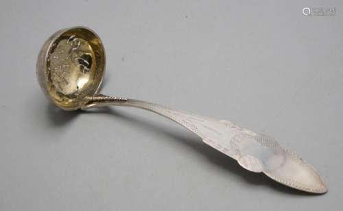 Zuckerstreulöffel / A silver sugar sifting spoon, Rudolph Mi...