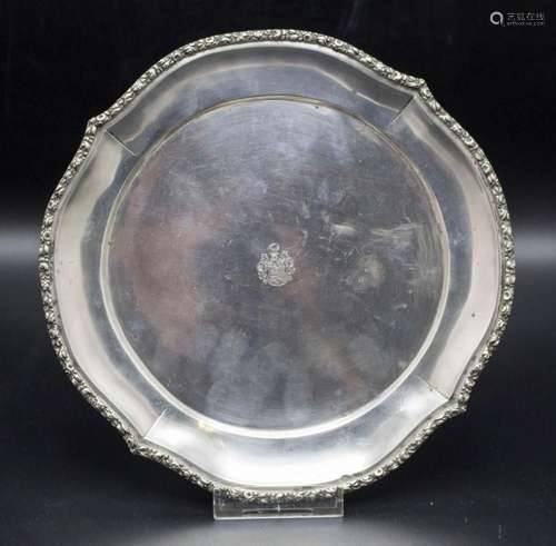 Tablett / A silver tray, Wien, um 1890