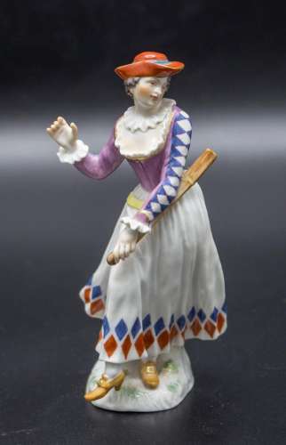 Porzellanfigur  Arlequina  / A porcelain figure  Arlequina ,...