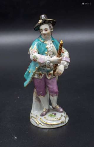 Porzellanfigur  Klarinettist  / A porcelain figure of a clar...