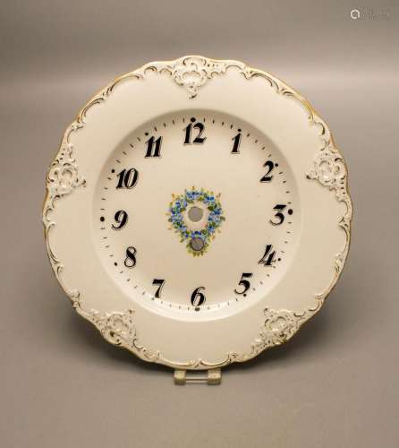 Teller als Uhrenzifferblatt / A plate as a clock dial, Meiss...