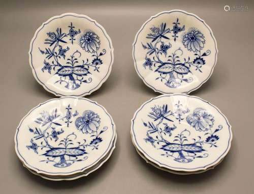 6 Untertassen / 6 saucers, Meissen, 20. Jh.