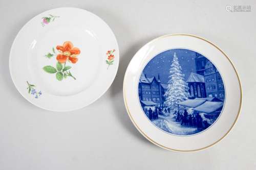 Zwei Zierteller / Two decorative plates, Meissen, 20. Jh.