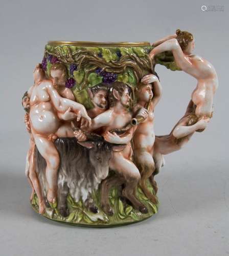 Erotika-Weinkrug, / An eroticism wine jug, wohl Neapel, Capo...