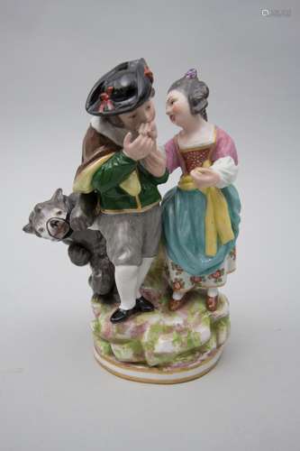 Galantes Paar mit einem Bären / A courting couple with a bea...