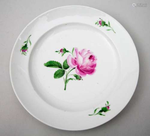 Früher Teller  Rote Rose  / An early plate  Red Rose , Meiss...