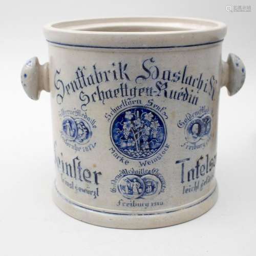 Großer Senftopf / A large mustard pot, Senffabrik Haslach, E...