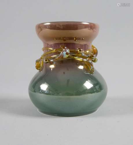 Seltene Jugendstil Glasvase / A rare Art Nouveau glass vase,...