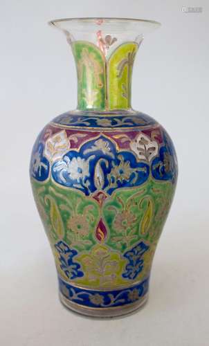 Jugendstil Vase mit orientalischem Dekor / An Art Nouveau va...