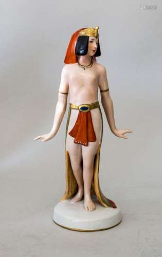 Jugendstil Figur  Ägypterin  / An Art Nouveau porcelain figu...