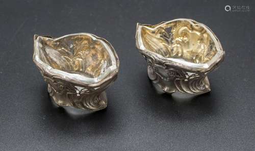 Paar Jugendstil Salieren mit Rosen / A pair of Art Nouveau s...