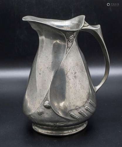 Jugendstil Kanne / An Art Nouveau beer jug, Kayserzinn, um 1...