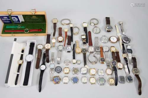 Konvolut aus 57 Armbanduhren / A set of 57 wristwatches