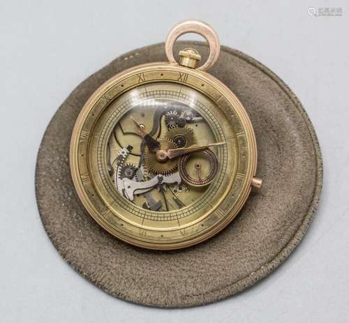 Taschenuhr mit Minutenrepetition / A 14k gold pocket watch w...