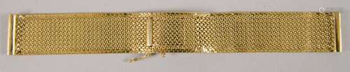 Goldarmband / An 18ct gold bracelet, um 1970