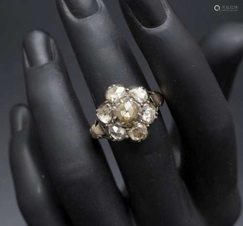 Diamantring / A ladies ring with diamonds, deutsch, 19. Jh.