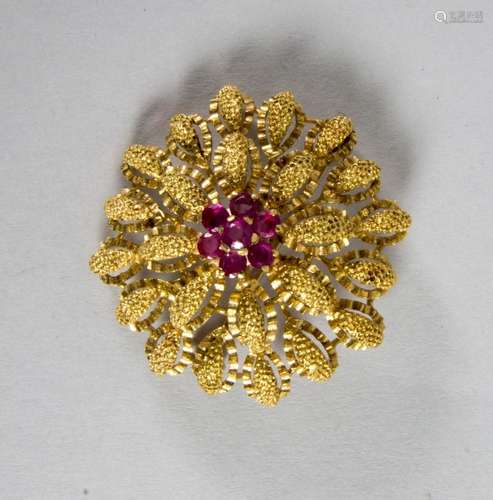 Brosche mit Rubinen / A brooch with rubies, Alessandria, 194...