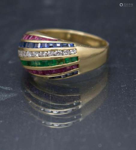 Damenring / A ladies 18ct gold ring