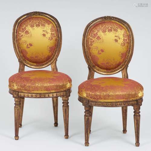 A Pair of Chairs in Louis Seize-Style.