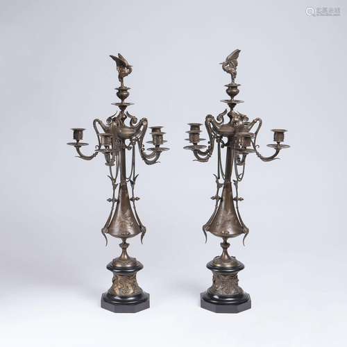 Pair of Belle-Epoque Candelabras.