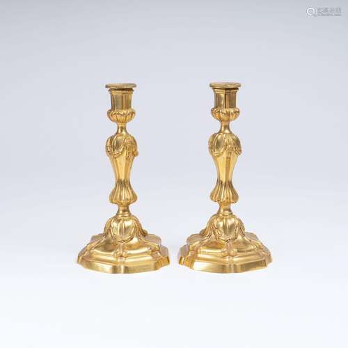 A Pair of Napoléon III Candlesticks.