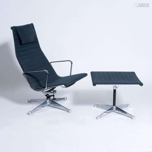 Charles & Ray Eames. An Aluminium Chair EA 124 with Otto...