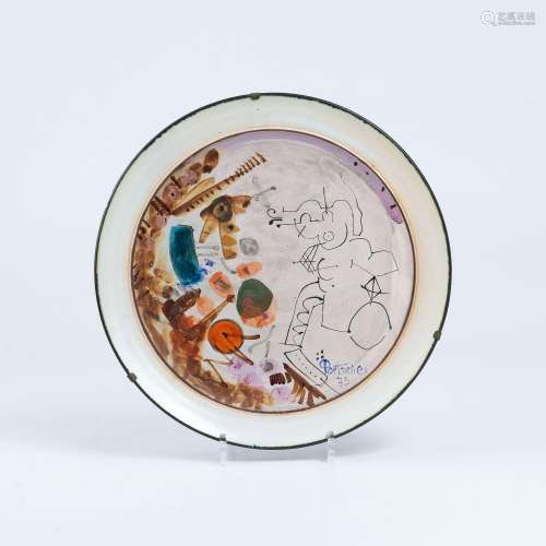 Gilbert Portanier (Cannes 1926). An Artist's Plate.