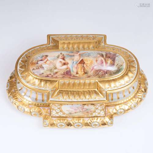 A Magnificent Lidded Box in Vienna Style.