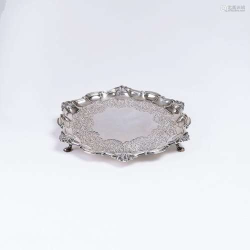 A Small George II Salver.