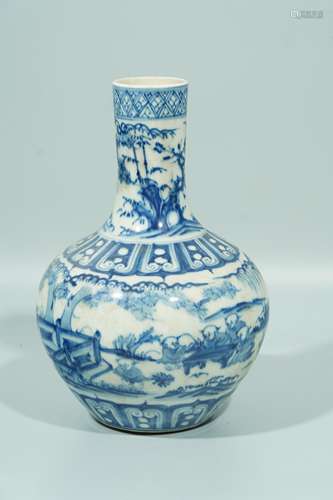 A Blue and White Vase