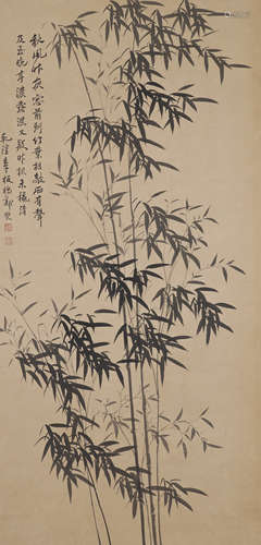 A Chinese Bamboo Painting，Zheng Banqiao