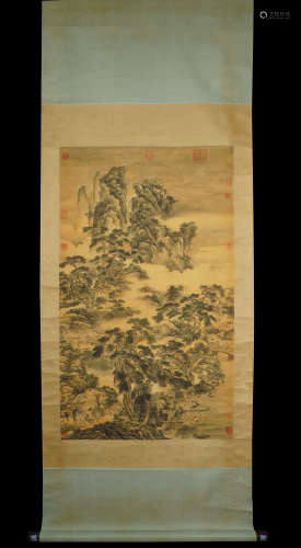 A Chinese Pine and Moutains Painting ，Ma Yuan