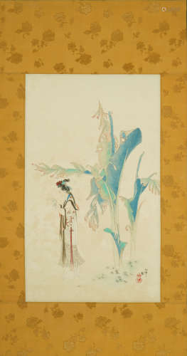 A Chinese Lady Painting, Zhang DaQian，Hu Yefu