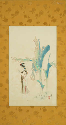 A Chinese Lady Painting, Zhang DaQian，Hu Yefu