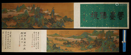 A Handscroll of Landscape painting，Wen Zhengming