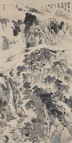 A Chinese Landscape Painting ,Lu Yanshao